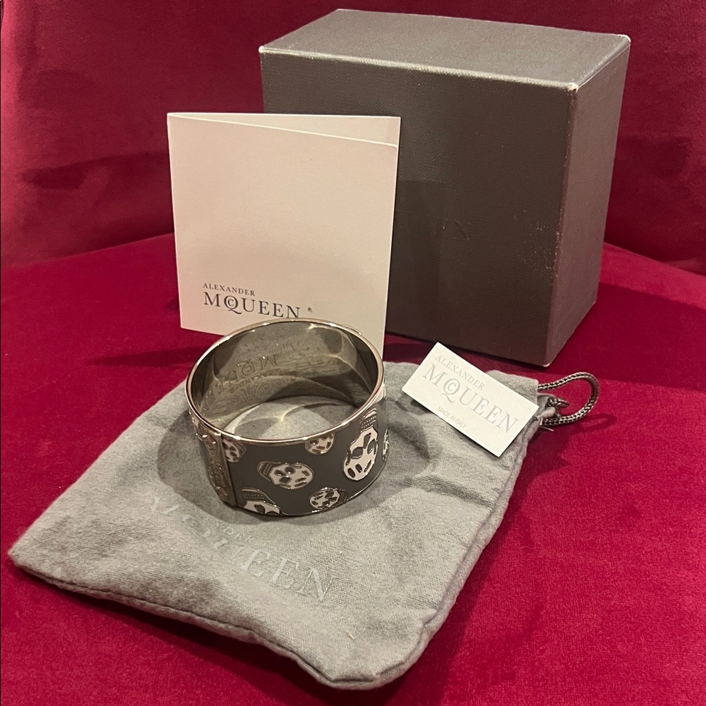Alexander McQueen Metallic Skull Cuff